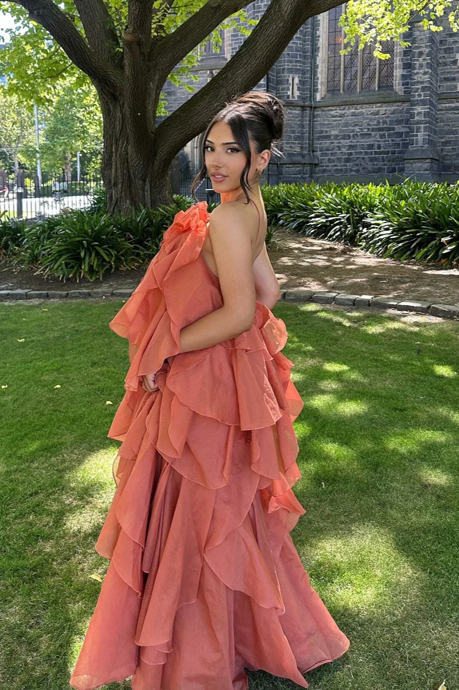 Beach Layered Ruffles Floral Dress - Image 2