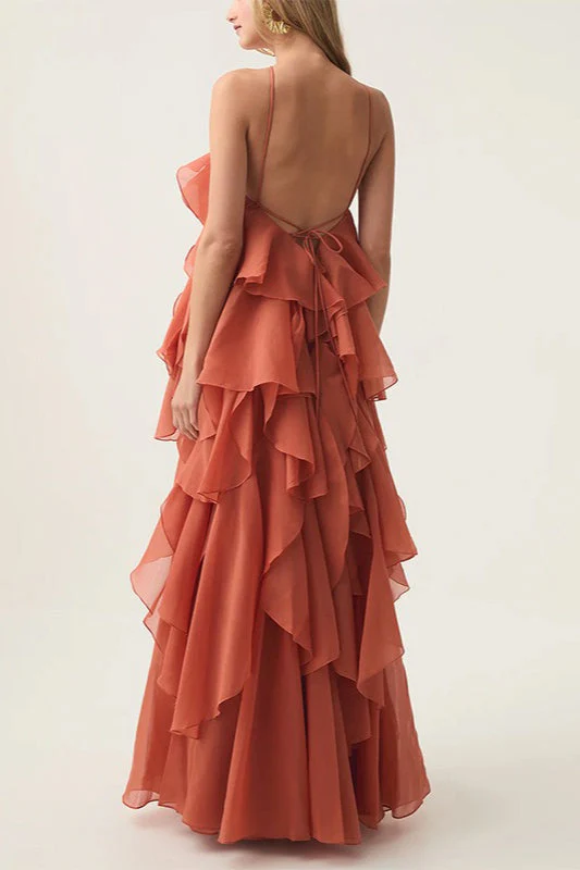 Beach Layered Ruffles Floral Dress - Image 6