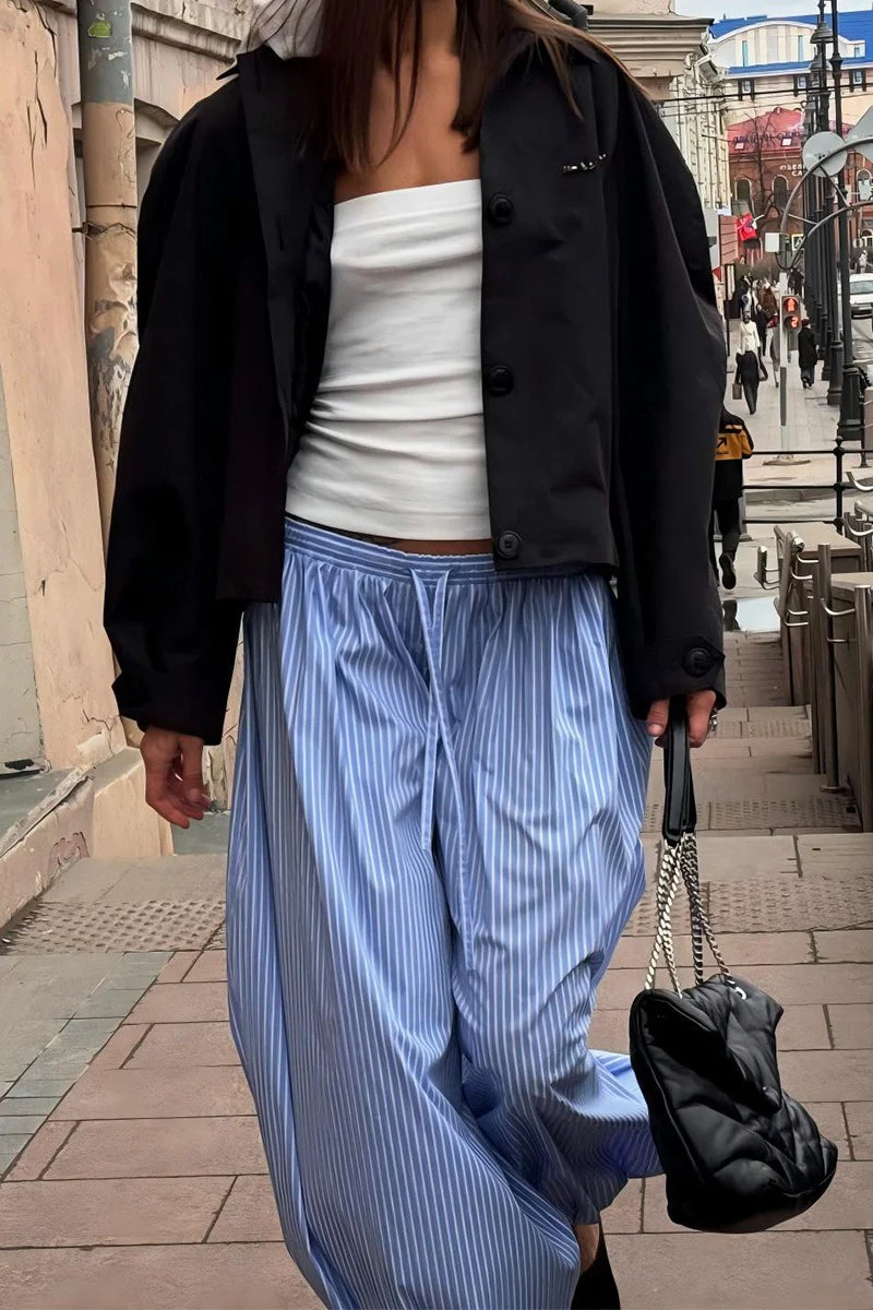 Striped Loose Fit Bloomers pant - Image 4