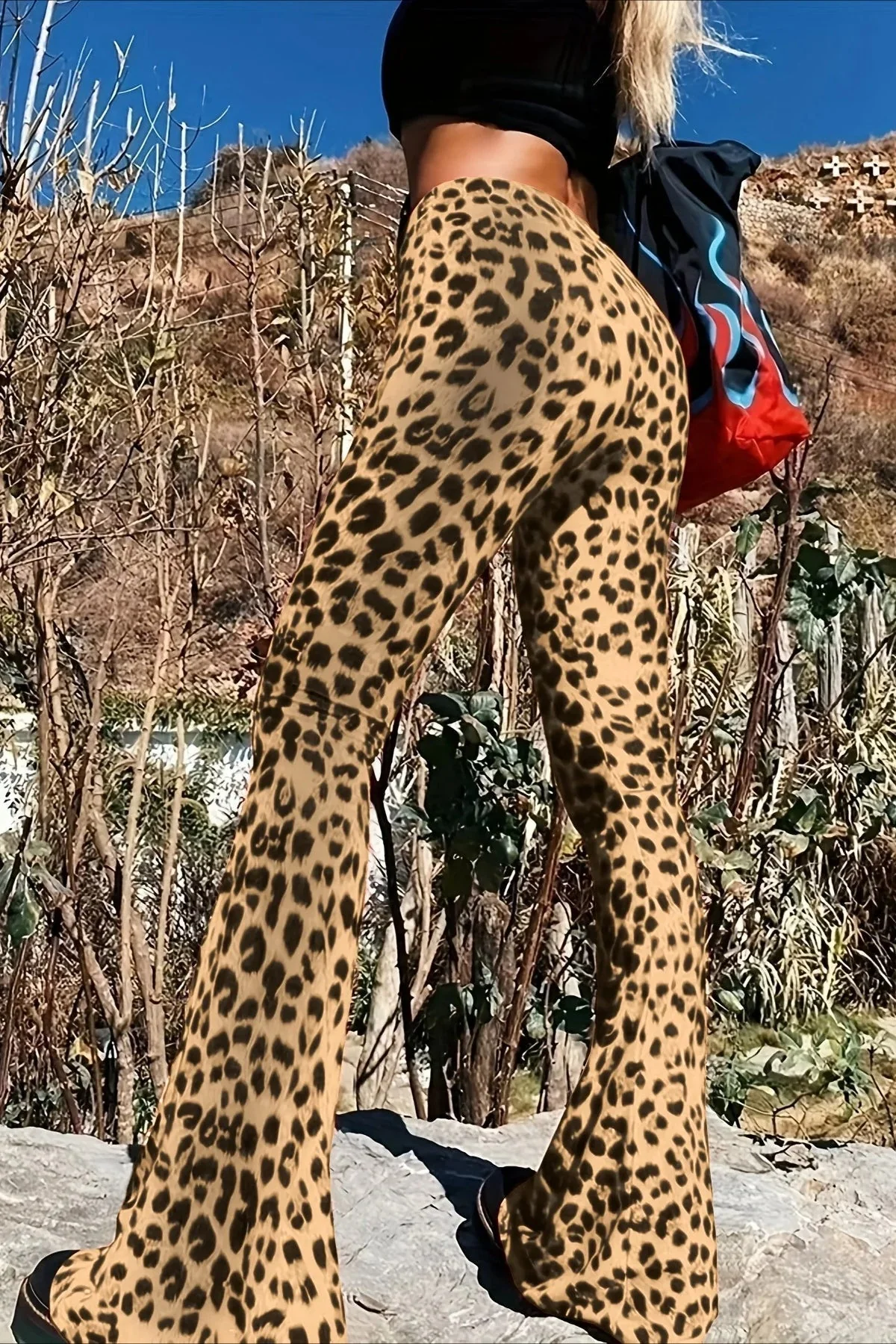 Leopard Print Flare Pant - Image 2