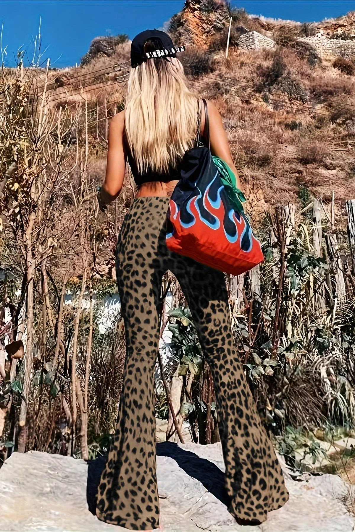 Leopard Print Flare Pant - Image 3