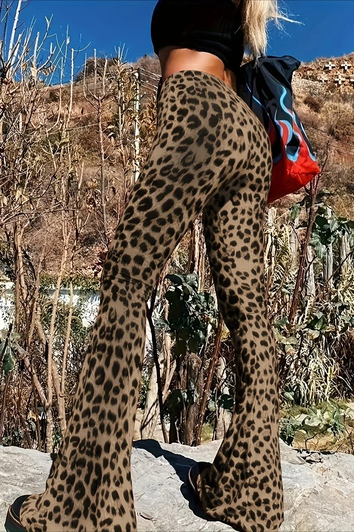 Leopard Print Flare Pant - Image 4