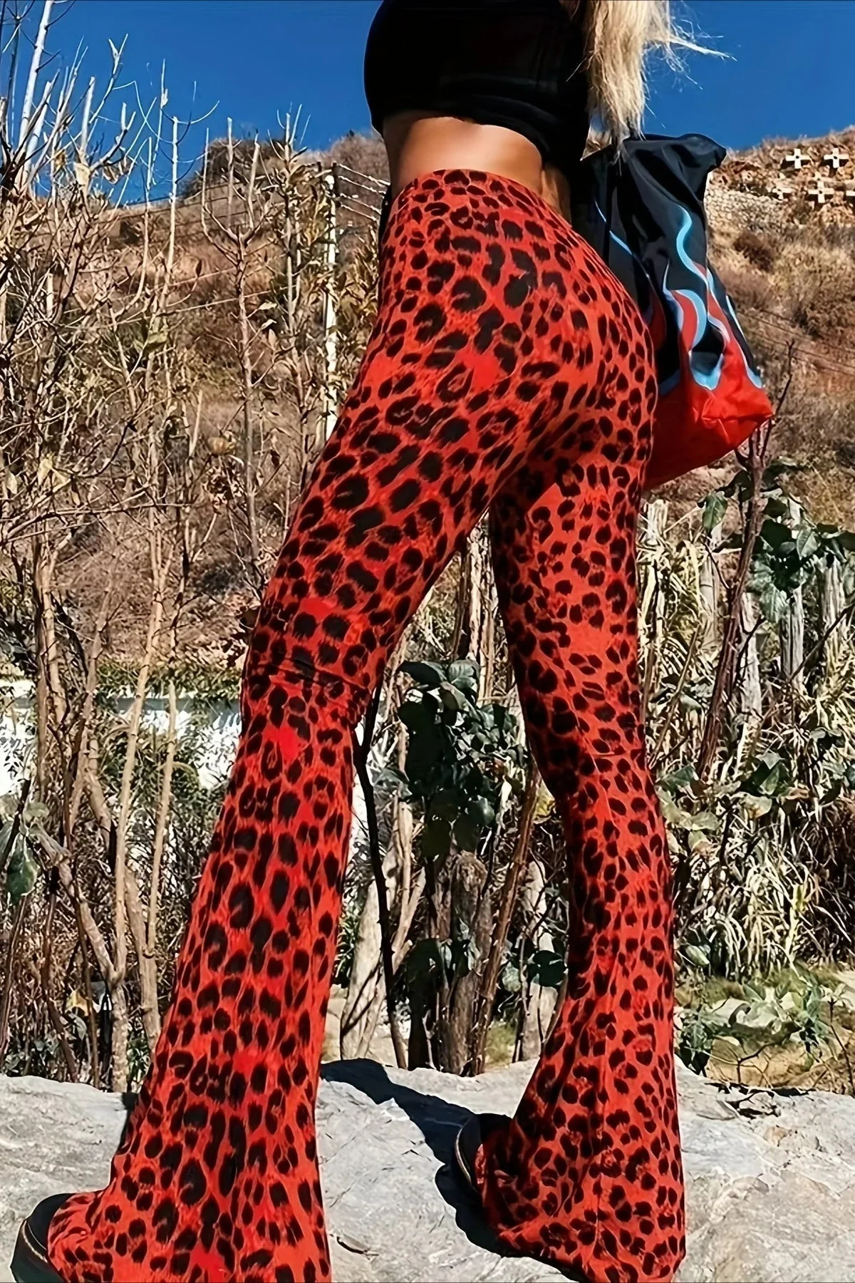 Leopard Print Flare Pant - Image 6