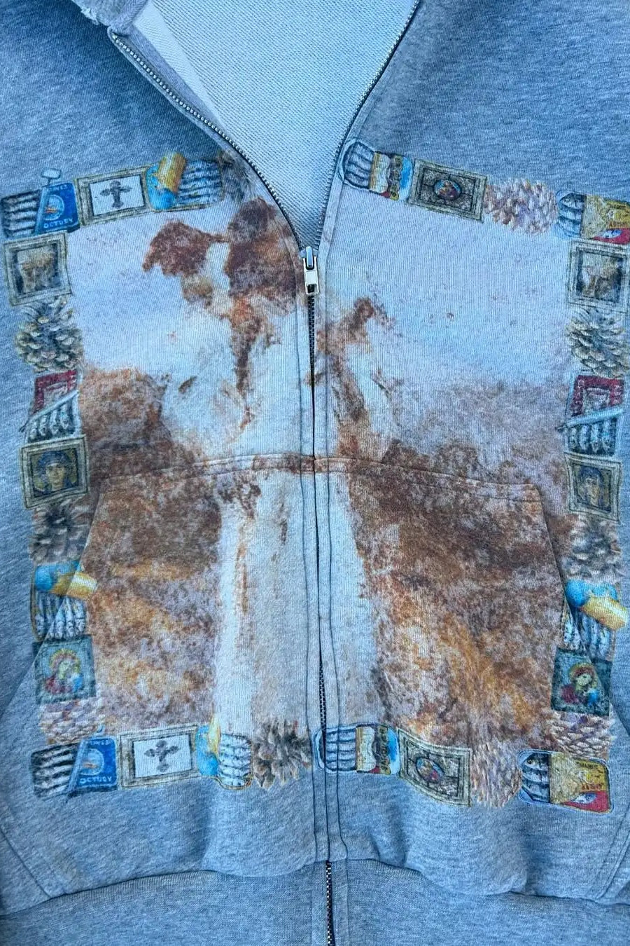Hip-Hop Retro Printed Hoodie - Image 3