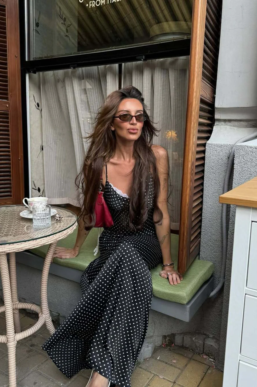 Sexy Polka Dot Cami Long Maxi Dress - Image 2