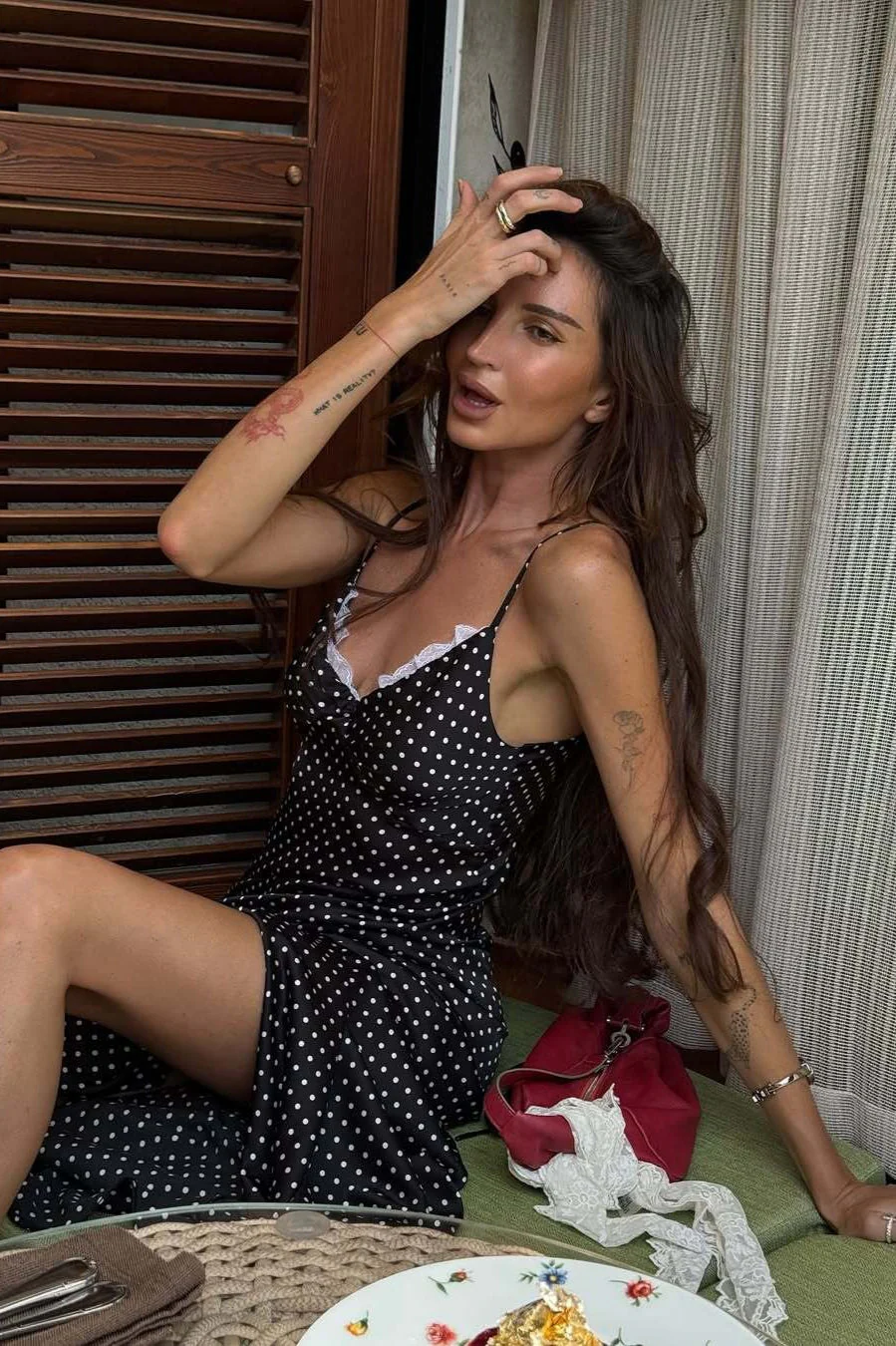 Sexy Polka Dot Cami Long Maxi Dress - Image 4