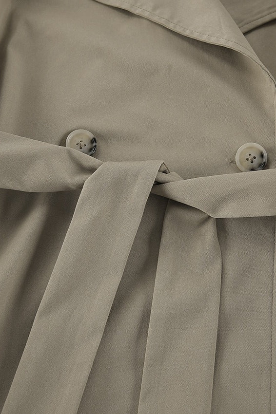 Fashionable Belted Trench Jacket - Image 5