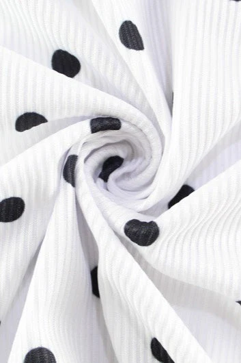 Elegant Polka Dot Round Neck Maxi Dress - Image 5