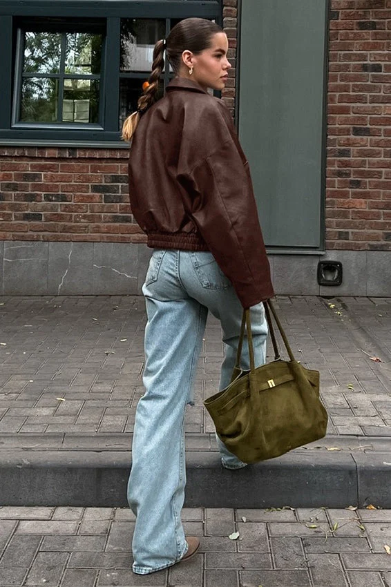 Vintage Brown Leather Jacket - Image 4