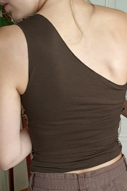 Contrast Tie Strap Leopard Crop Top - Image 3
