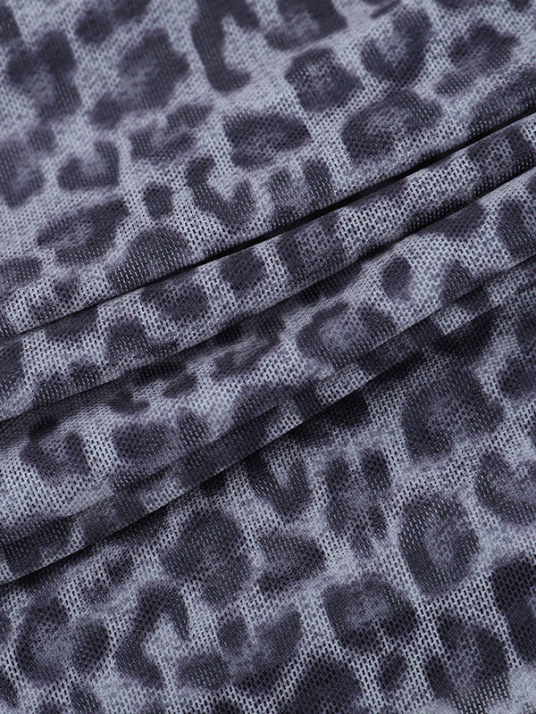 Leopard Print Layered Crop Top - Image 5
