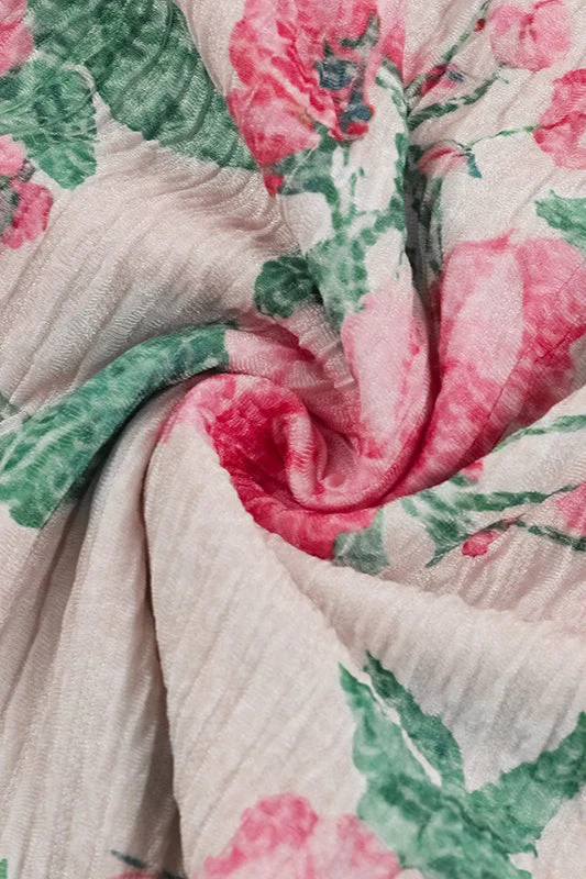 Elegant Floral Print Long Sleeve Bodycon Maxi Dress - Image 4