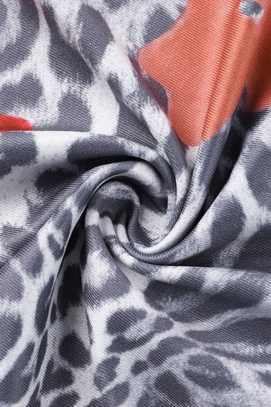 Leopard Print Slim Fit Sleeveless Maxi Dress - Image 3