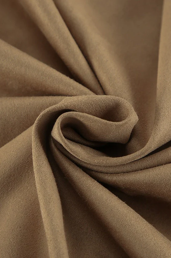 Khaki Suede Work Jacket - Image 4