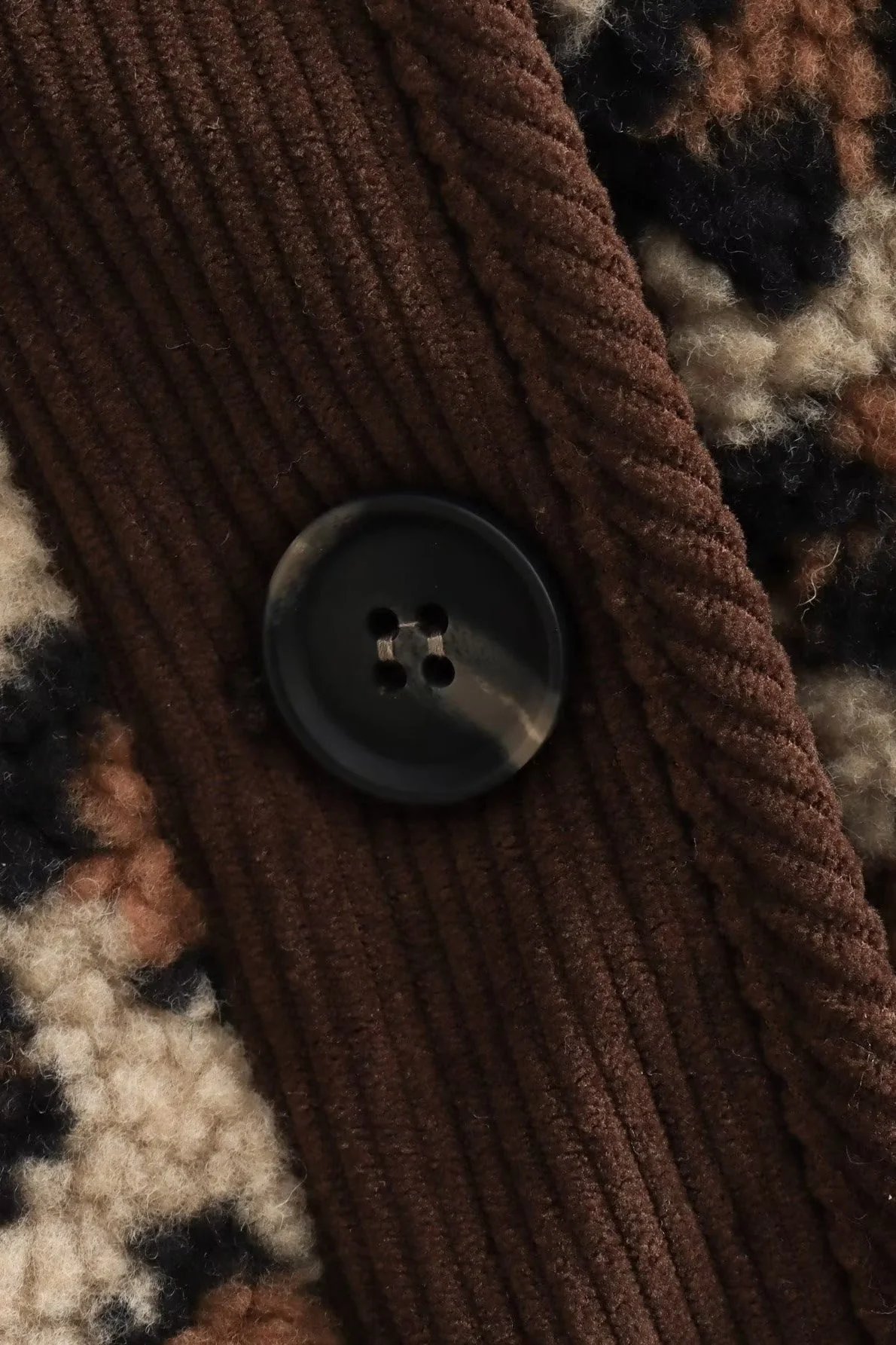 Leopard Print Loose Fit Sherpa Coat - Image 4