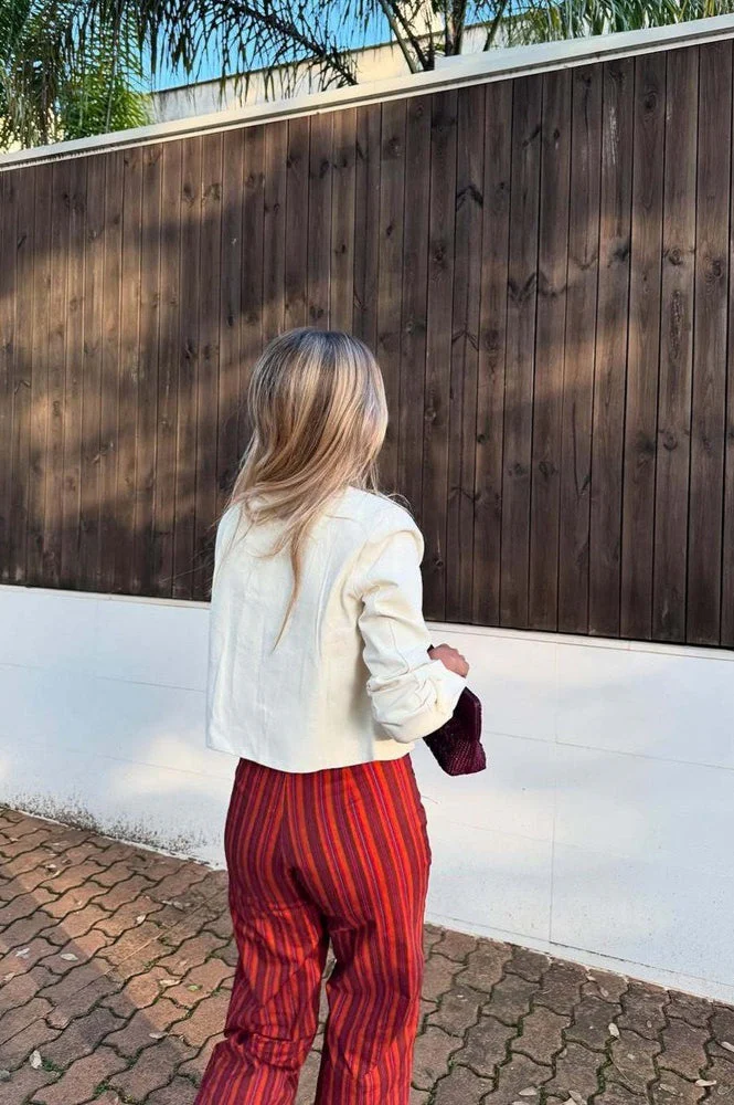 Embroidered Casual Blazer Coat - Image 3