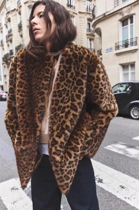 Sexy Animal Faux Fur Coat - Image 2