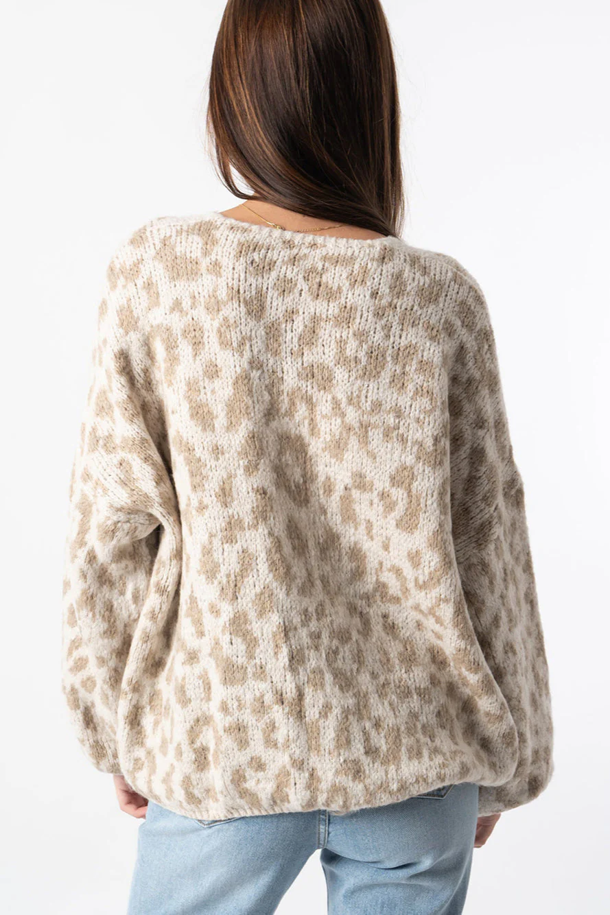 Loose Fit Colorblock Cardigan - Image 3