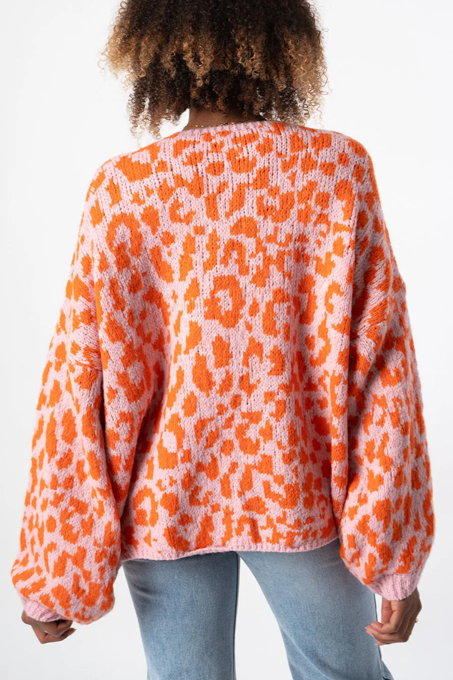 Loose Fit Colorblock Cardigan - Image 6