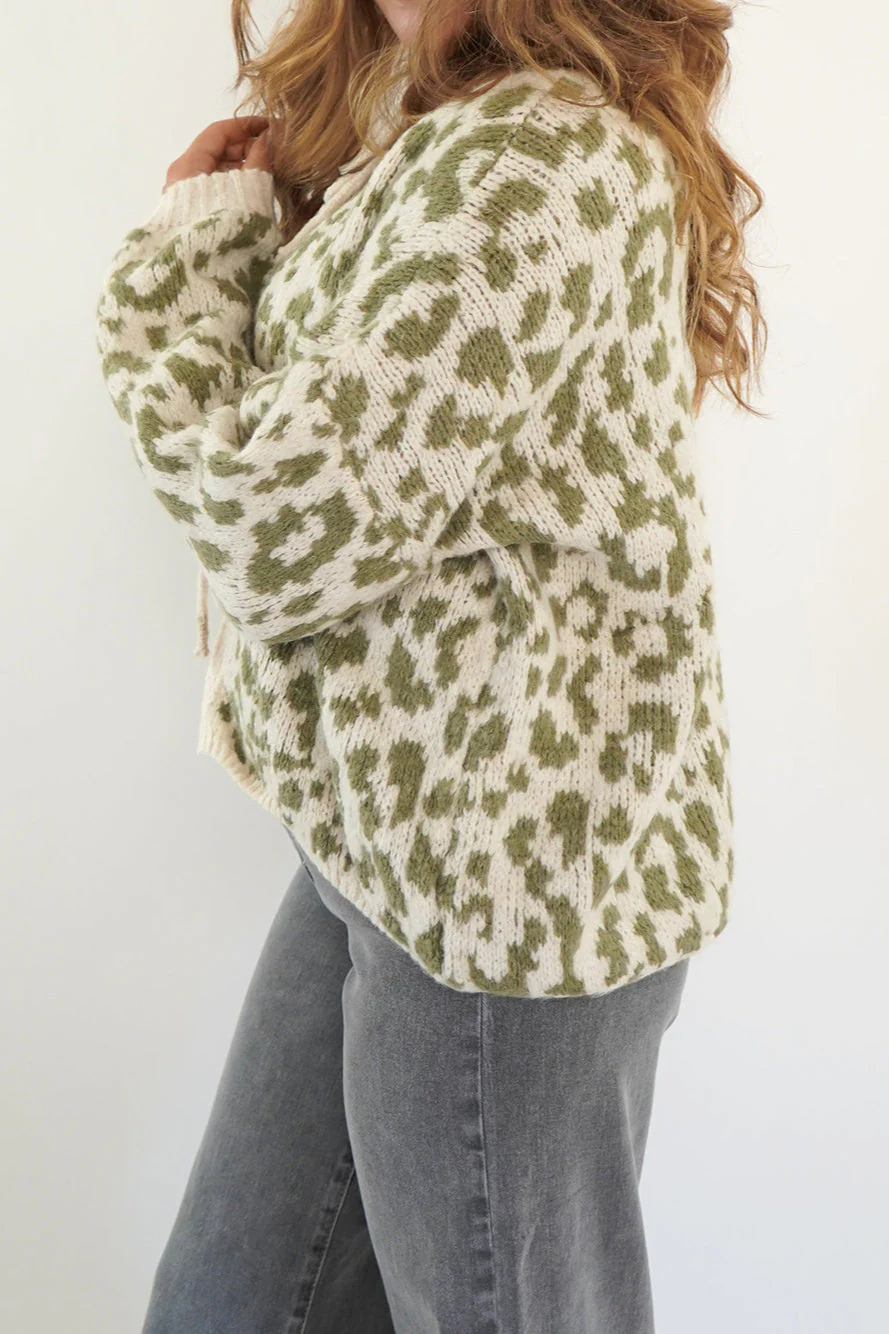 Colorblock Stripe Embroidered Cardigan - Image 2