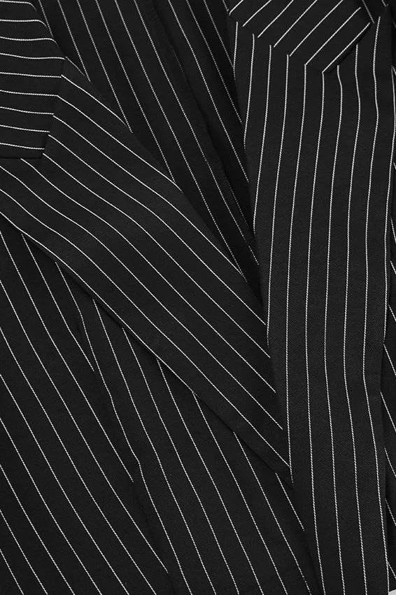 Vintage Black Striped Jacket - Image 4