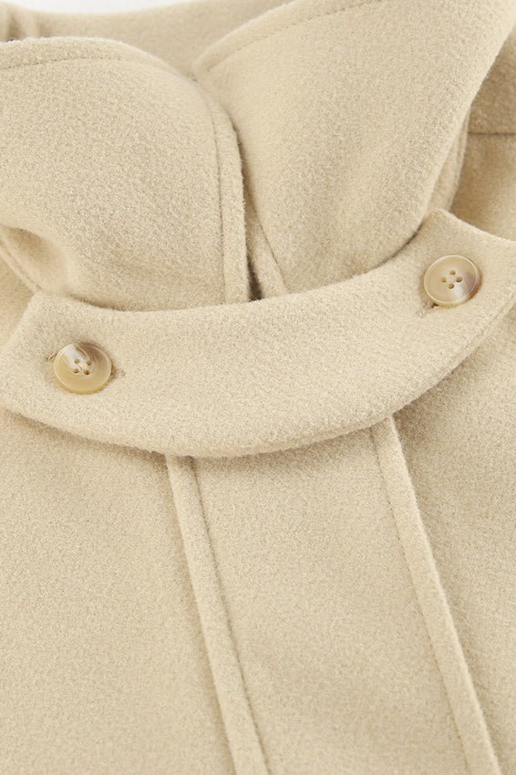 Khaki Loose Fit Woolen Jacket - Image 4