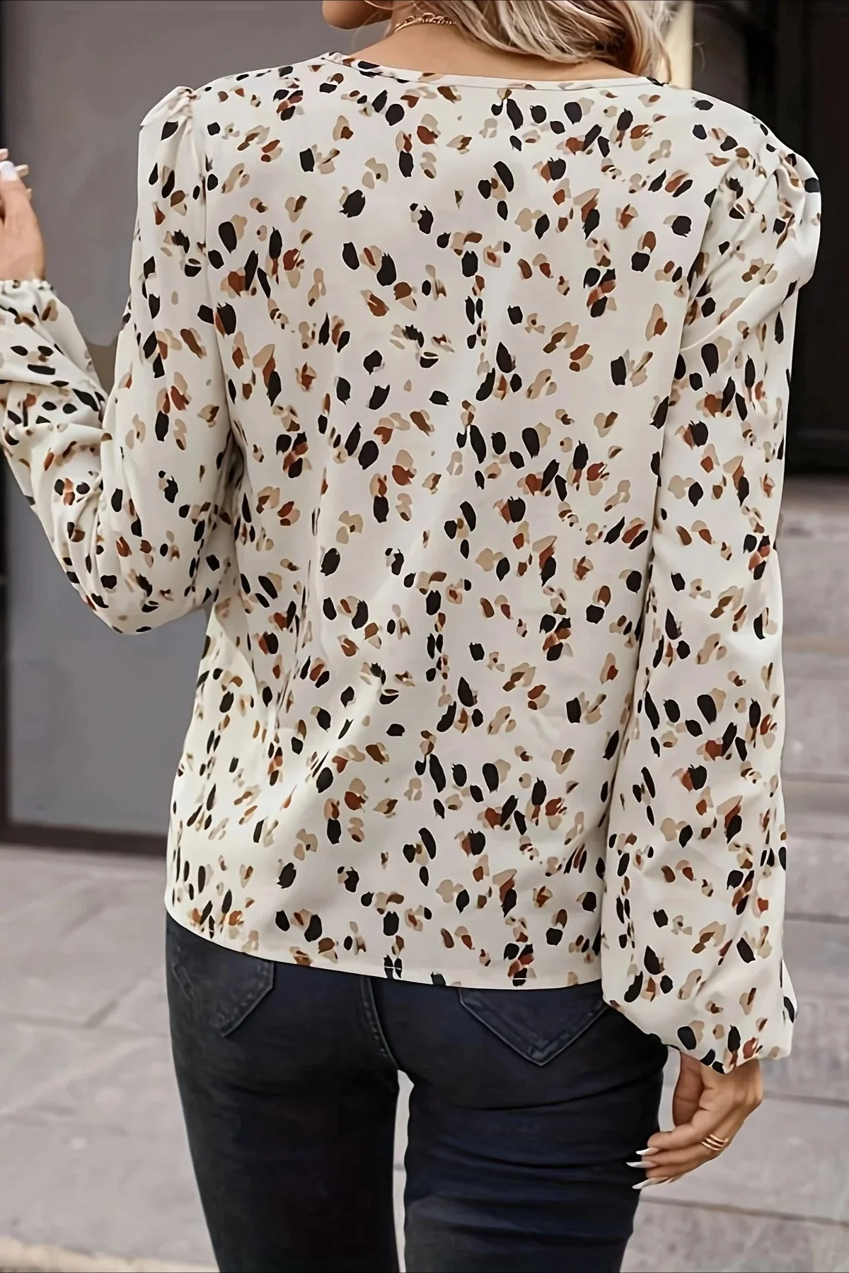 French Style Long Sleeve Blouse - Image 3