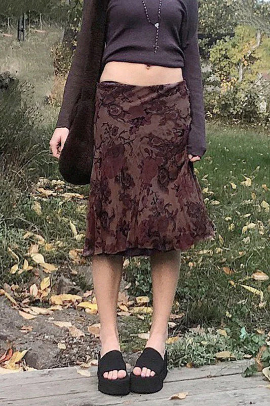 Fashion Mesh Lettuce Hem Skirt - Image 2