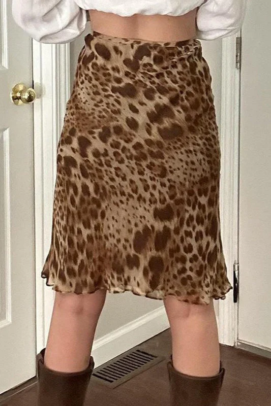 Retro Chic Leopard Tulle Skirt - Image 3