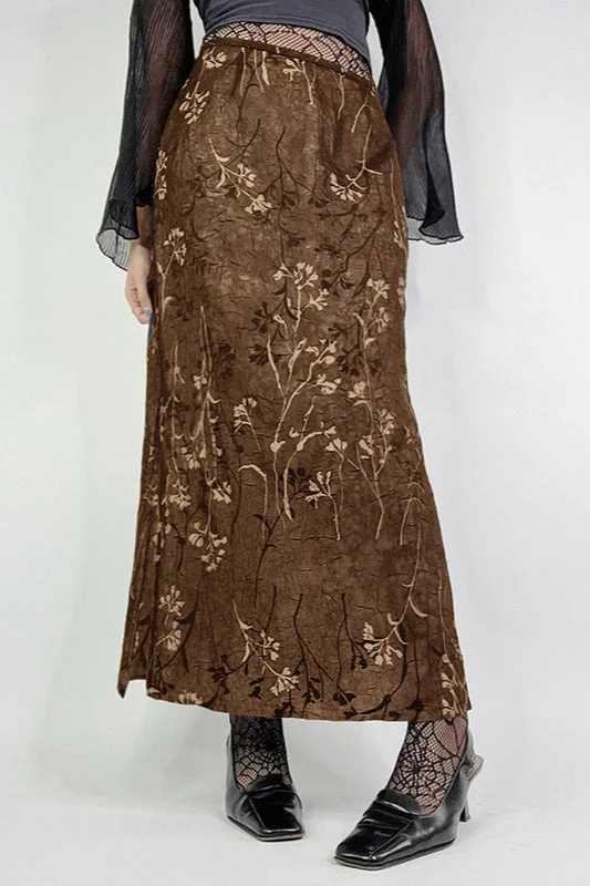 Vintage Knit Printed Pencil Skirt - Image 3