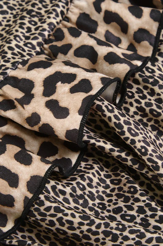 Leopard Patchwork Mini Skirt - Image 3