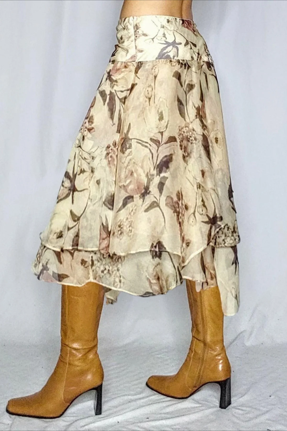 Loose Fit High Waist Mesh Skirt - Image 2
