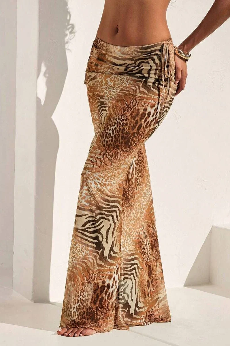 High Fashion Animal Pattern Skirt - Image 2