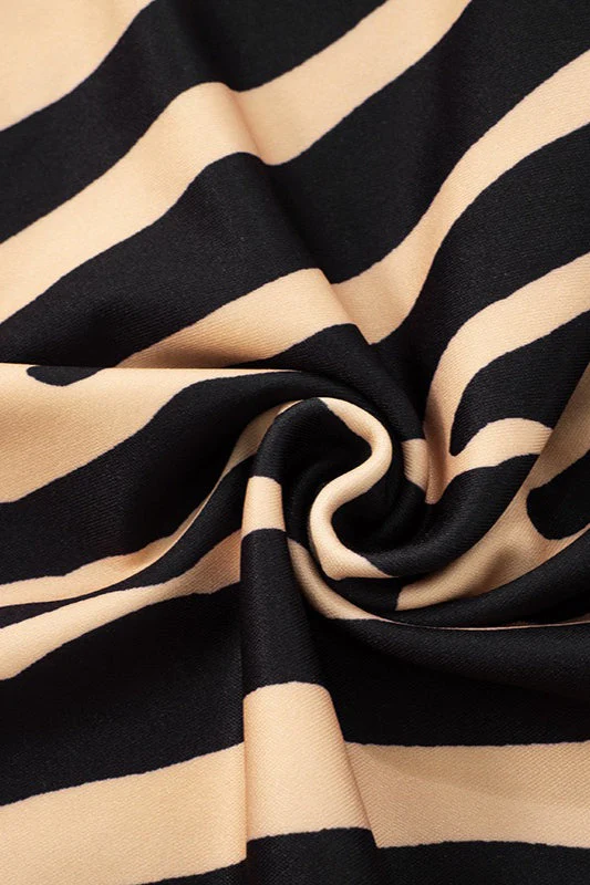 Zebra Print Strapless Bodycon Mini Dress - Image 5