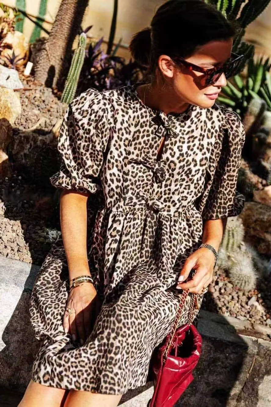 Solid Tie Waist Shirt Mini Dress - Image 4