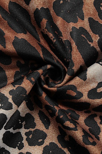 Leopard Cami V Neck Backless Mini Dress - Image 5