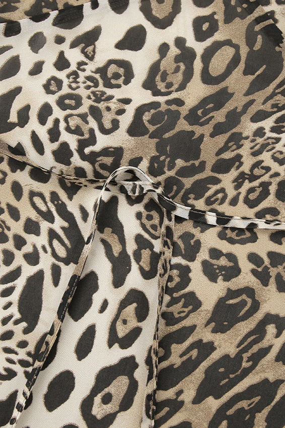 Stylish Leopard Print Fitted Slip Mini Dress - Image 5
