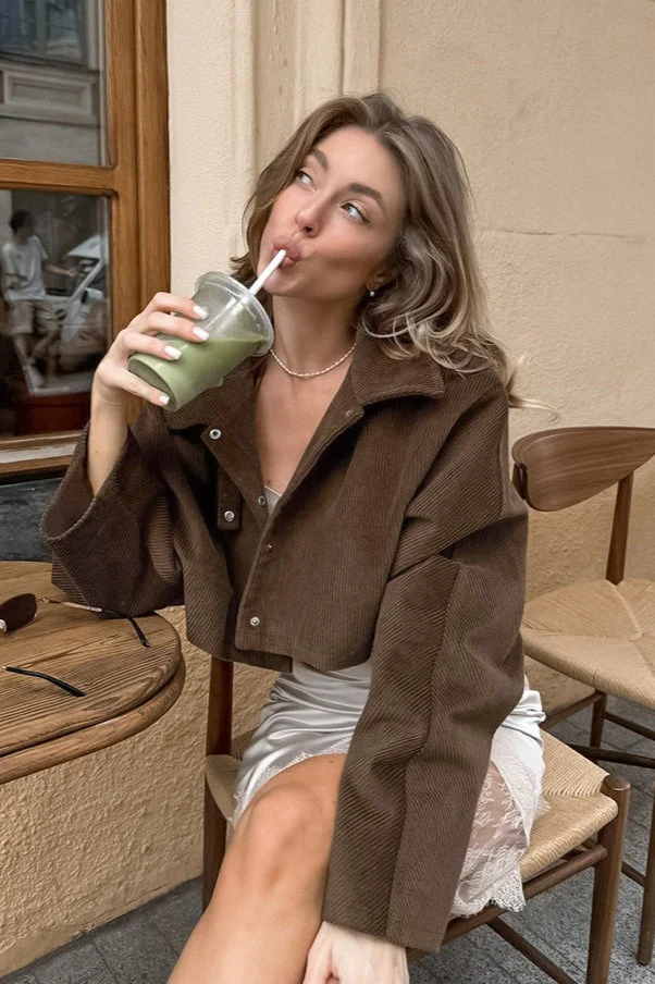 Vintage Corduroy Button Jacket - Image 2