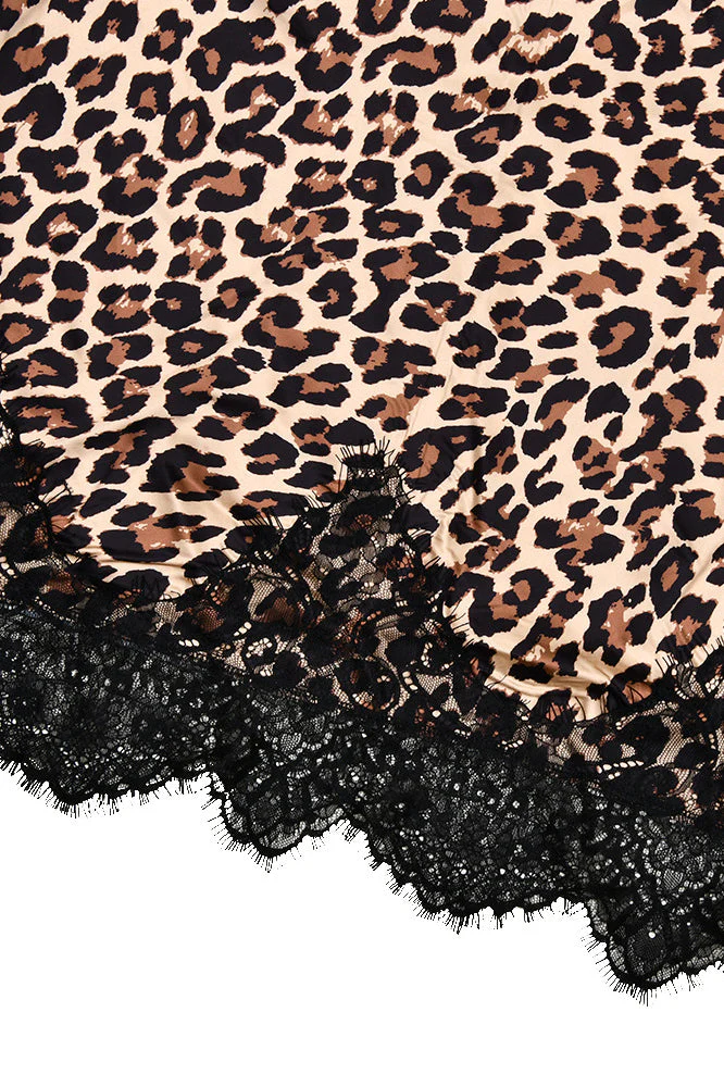 Leopard Print Cami Bodycon Maxi Dress - Image 4