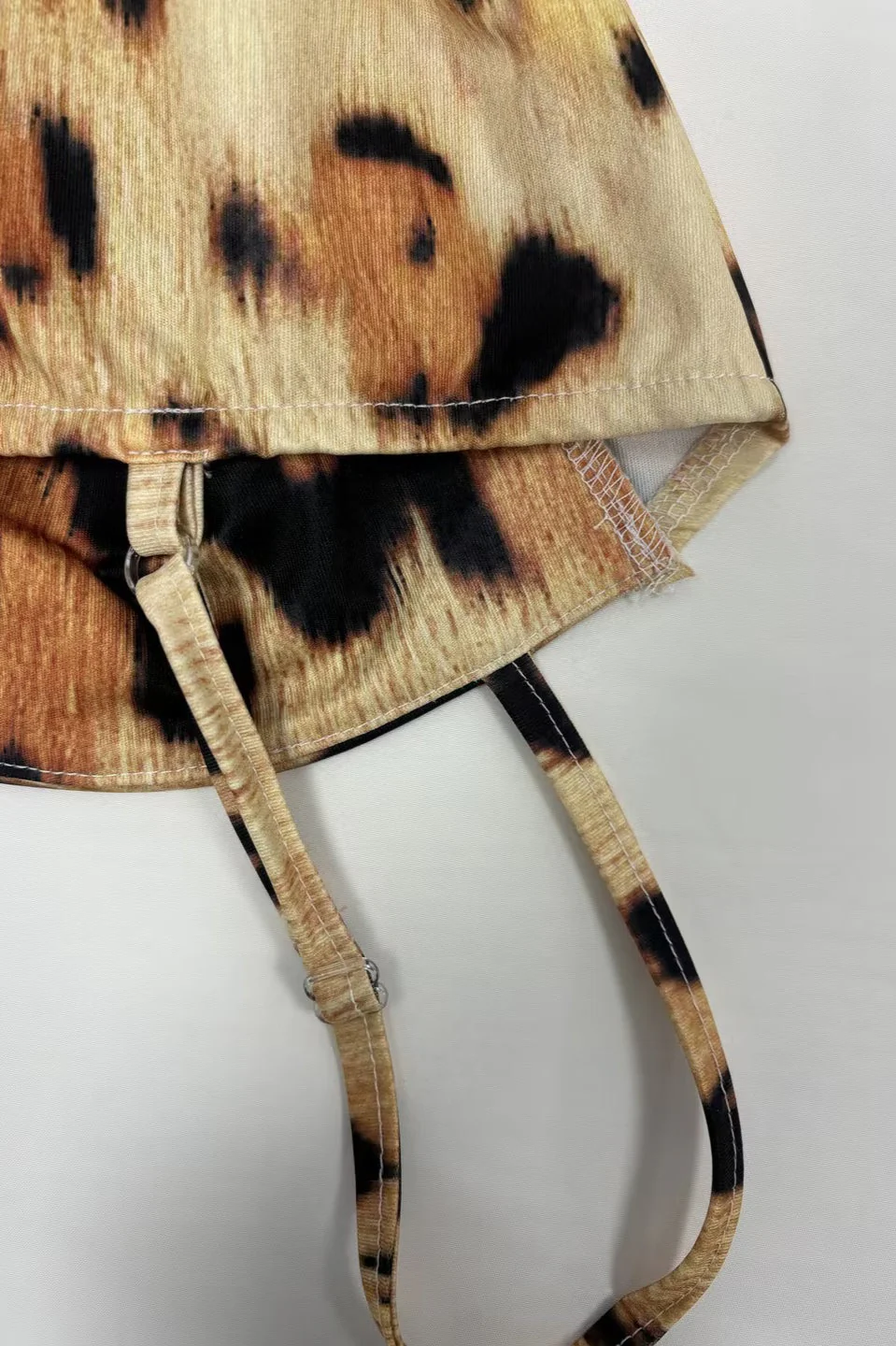 Leopard Print Waist Fitted Cami Maxi Dress - Image 3