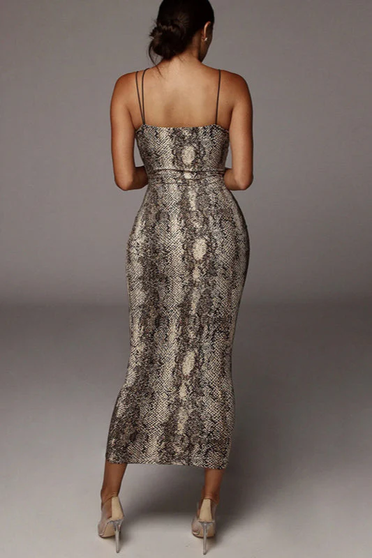 V Neck Sleeveless Cami Maxi Dress - Image 4