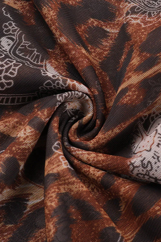 Slim Fit Leopard Print Cami Maxi Dress - Image 4