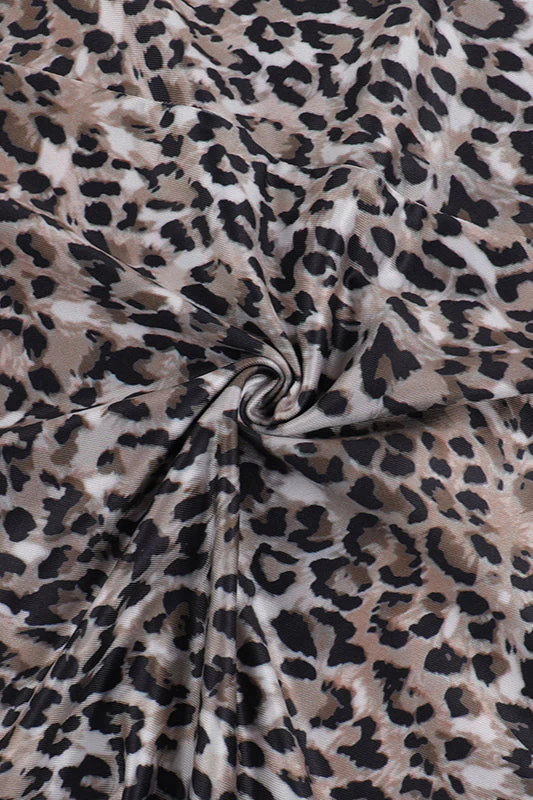 Chic Leopard Print Spaghetti Strap Maxi Dress - Image 4