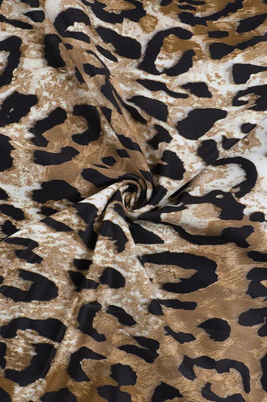 Leopard Lace Trim Cami Midi Dress - Image 5