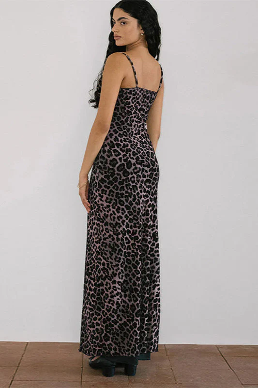 Square Neck Slim Fit Cami Maxi Dress - Image 4