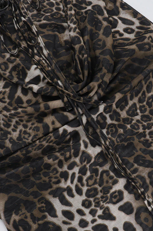 Elegant Cowl Leopard Slip Maxi Dress - Image 5