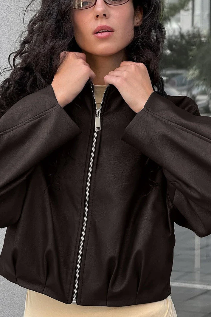 Vintage Suede Moto Style Jacket - Image 3