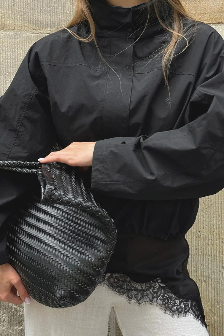 Stand Collar Windbreaker Jacket - Image 3