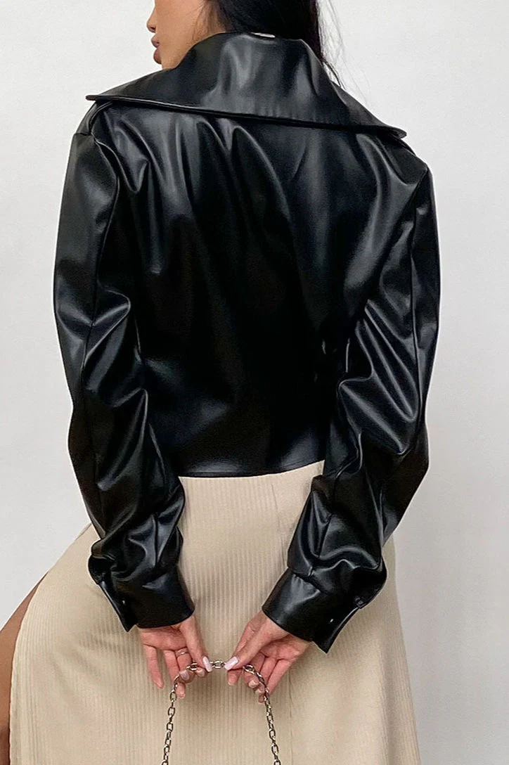 Vintage Moto Leather Jacket - Image 7