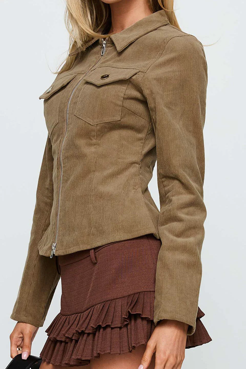 Vintage Casual Corduroy Jacket - Image 2